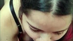 white wolf gostosa deepthroats before sitting on big cock