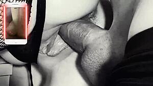 Russian beauty enjoys fresh cum after a stormy fuck