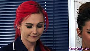 cfnm nurses suckin cock, oops i mean sucking hard in group!