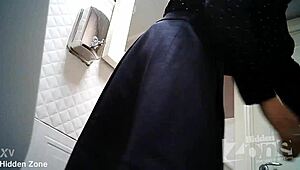 Hidden Camera Captures Raw Action in Bar Toilet Without Anyone Knowing