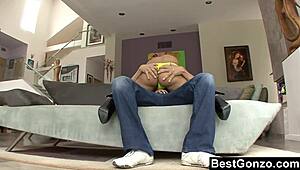 reena worked that big ass with heels on. her hairless body took a hardcore licking.