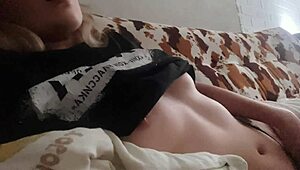 i got into my girlfriend's phone and saw her masturbating on camera, her swollen pussy wet and ready.