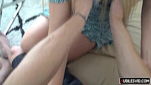 Ann Joy is giving that young one some sex education.