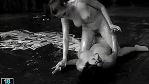 Hot sluts wrestling compilation with strapon licking and oiled muscular babes