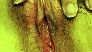 Chinese busty model shows wet pussy up close