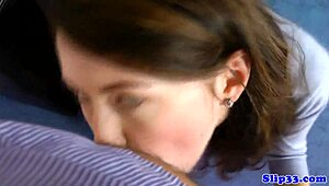 Polish Teenager Sucks Old Man Before Riding Him Hard