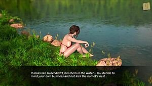 Hot brunette intensely flirts in nursing back to pleasure 23 with big ass and tits