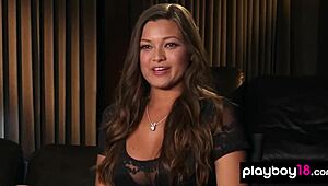 playboy model chelsie aryn strips bare in the scorching desert for an outdoor nude shoot