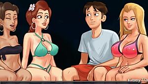 Summertime Saga sproži divji obratni gangbang na plaži