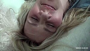 Hot milf heather c payne giving bj and rubbing her wet cunt