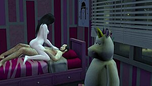 PAPI TE AMO TANTO EN DIBUJO 3D MAMADA Y MONTADA