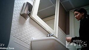 Hidden Camera Captures Raw Action in Bar Toilet Without Anyone Knowing