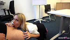 Boy Films Threesome with German Teacher in Classroom Using iPhone