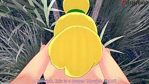 tinker bell cosplay in forest, opportunity taken while another fairy watches peter pan short.