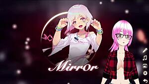 i... uh, watchin daisy the dark elf in this mirror scene. she gets tied up in bdsm, showin her big tits and feelin the pleasure.