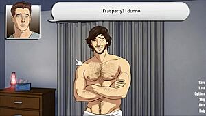 Kissing Two Men and Jacking Off