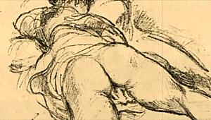 Vintage retro cartoon illustrations