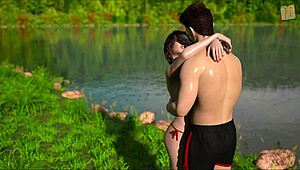 Hot brunette intensely flirts in nursing back to pleasure 23 with big ass and tits