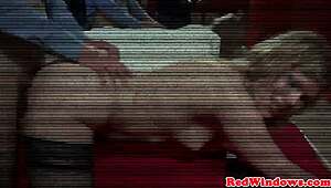 mature dutch prostitute rides tourist cock with shaved charm