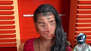 In grandma's house, this arab girl wants my big dick so bad, I can't resist