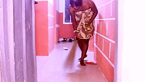 African Neighbor Bangs Girlfriend Hard for Valentine Raw Action