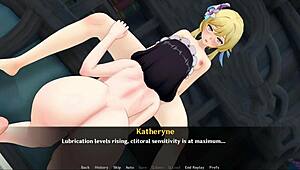 I bound Klee in this prank adventure part 6 with lesbian fingering and toys