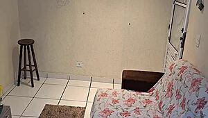 Hey, that old man noticed his stepdaughter had no panties while playing domino, and things got wild with cum on ass 😏