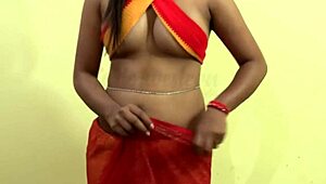 retro style saree for fashion show?