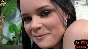 Amateur teen pov close-up handjob and blowjob