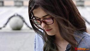 casual teen ariana shaine fucks on rainy day with cumshot