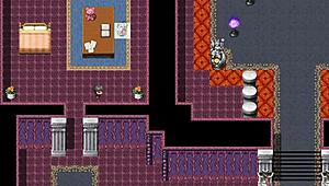 The NPC character in the anime hentai game offers blowjob and bent over doggystyle sex in roleplay