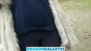 Outdoor Blowjob in Park Near Curious Neighbors