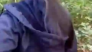 Wild Mangal in Jungle! She Fucks Stepsis Till Pussy Turns Red in Clear Audio!