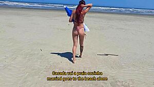 Casada Begs Vendor To Rub Sunscreen On Her Bare Bum At Beach