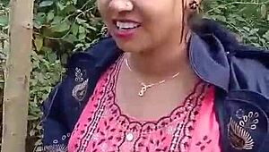 Wild Mangal in Jungle! She Fucks Stepsis Till Pussy Turns Red in Clear Audio!