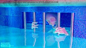 Wendy takes dipper by pool in wild 3D parody