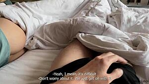 Hot Stepmom And Son Share Bed In Hotel Room