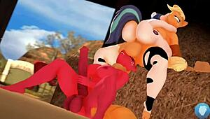 i blowjob applejack in 3d cartoon compilation