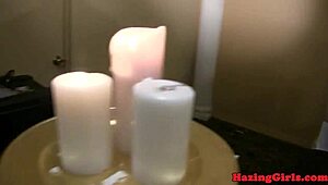 sorority lesbians, are you ready for hazing with dildos?