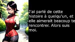 Wow! Hentai JOI with Sarada and Sakura Futanari Pissplay Assplay CEI