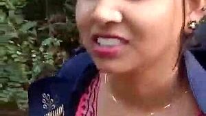 Wild Mangal in Jungle! She Fucks Stepsis Till Pussy Turns Red in Clear Audio!