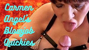 granny harley quinn gives solo blowjob to brigadier