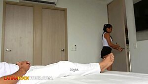 latina gf shows cheating bf her pussy