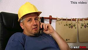 hey, how does this spanish boss motivate her team with a wild anal threesome?