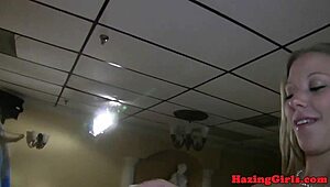 sorority lesbians, are you ready for hazing with dildos?