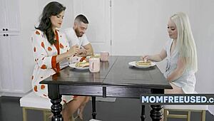 Haley Spades as stepmom gets used in group threesome