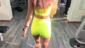 trainer says fuck katty in gym