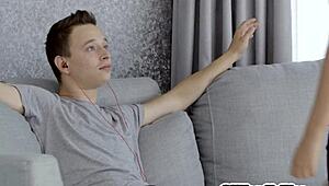 My hot big tits teen stepsister Sarah is a bitch so I fucked her hard