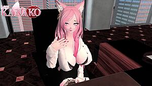 Boss forgives lateness for a steamy 3D cosplay roleplay