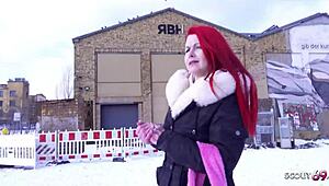 i picked up mina knight for a rough casting fuck in berlin